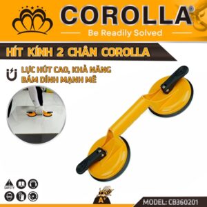 Tay cầm hít kính 2 chân, đường kính đế hít 115mm