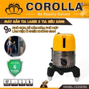 Máy cân bằng tia laser 5 tia, kèm phụ kiện