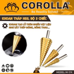 Mũi khoan tháp HSS - Thân thẳng 4-32mm
