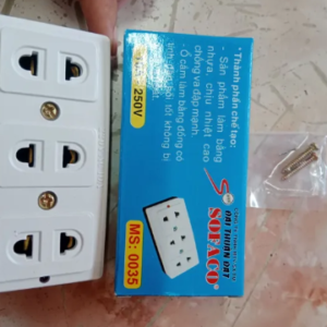 Ổ cắm 3 lỗ Sofa 0035 hộp (1h=10c) TỐT
