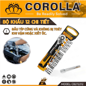 Bộ dụng cụ vặn bu lông, 12 chi tiết