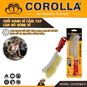 Bàn chải đánh rỉ (chổi đánh rỉ) cầm tay, dây thép, độ dài 23cm