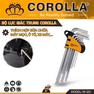 Bộ thanh vặn chữ L (bộ lục giác) 1.5-10mm (9 chi tiết)